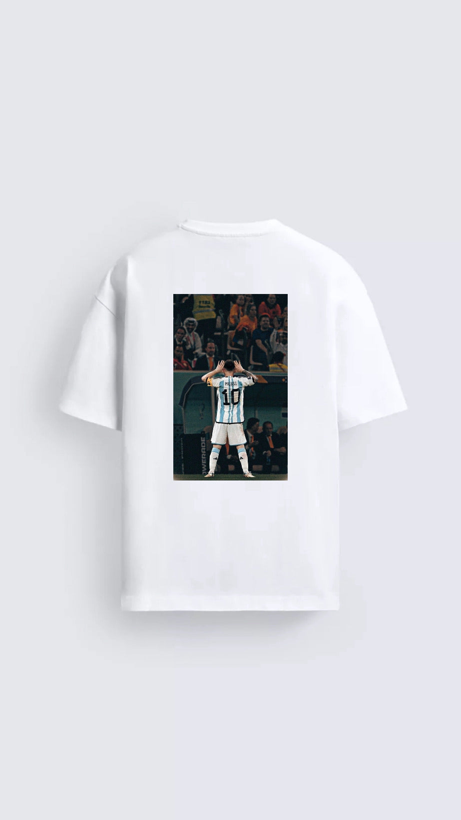 Messi Iconic White Back